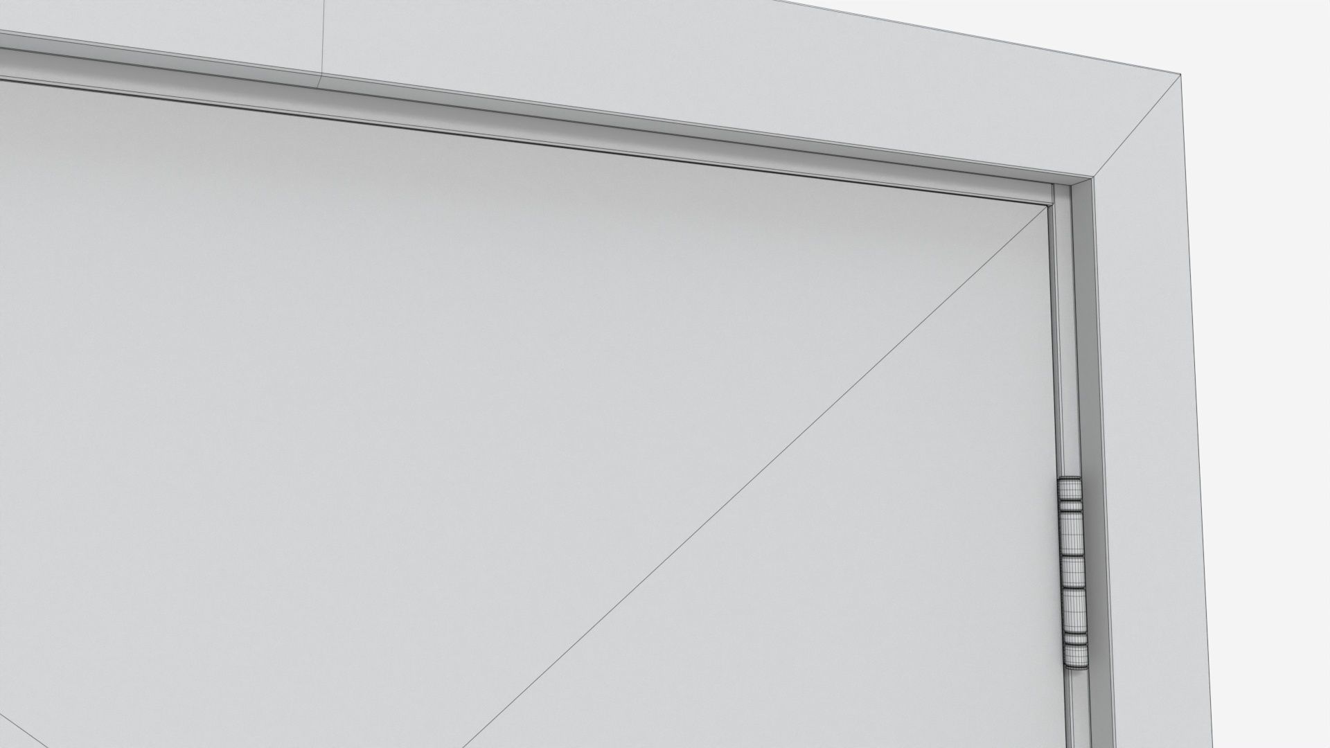 Modern Wooden Interior Door with Furniture 012 3D model_10