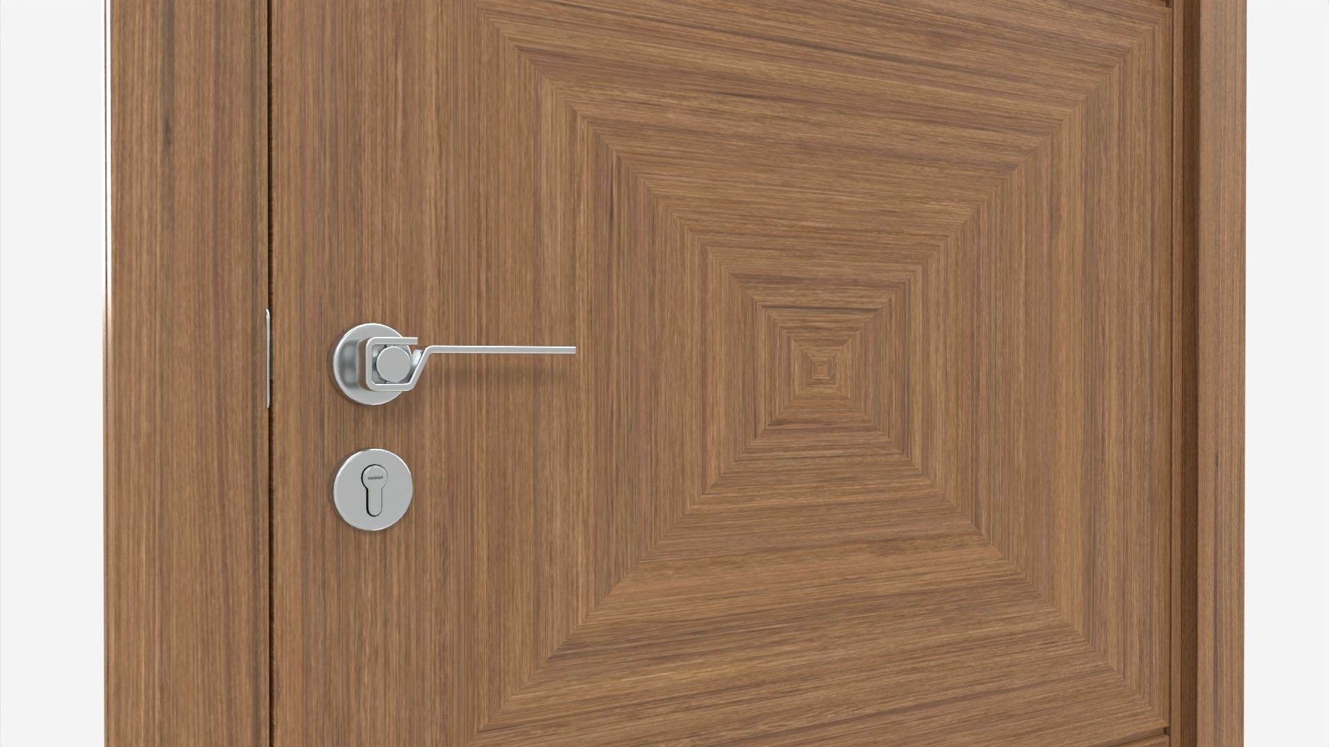 Modern Wooden Interior Door with Furniture 012 3D model_3