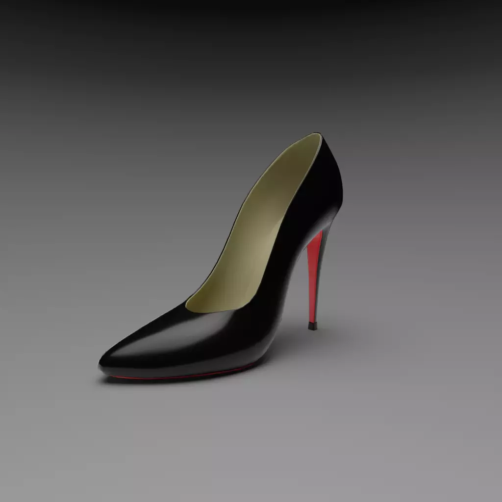 3D High Heels - Pointy Stilettos Free 3D model_0