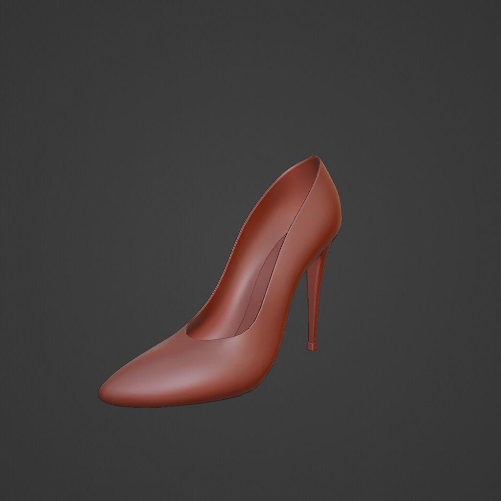 3D High Heels - Pointy Stilettos Free 3D model_8