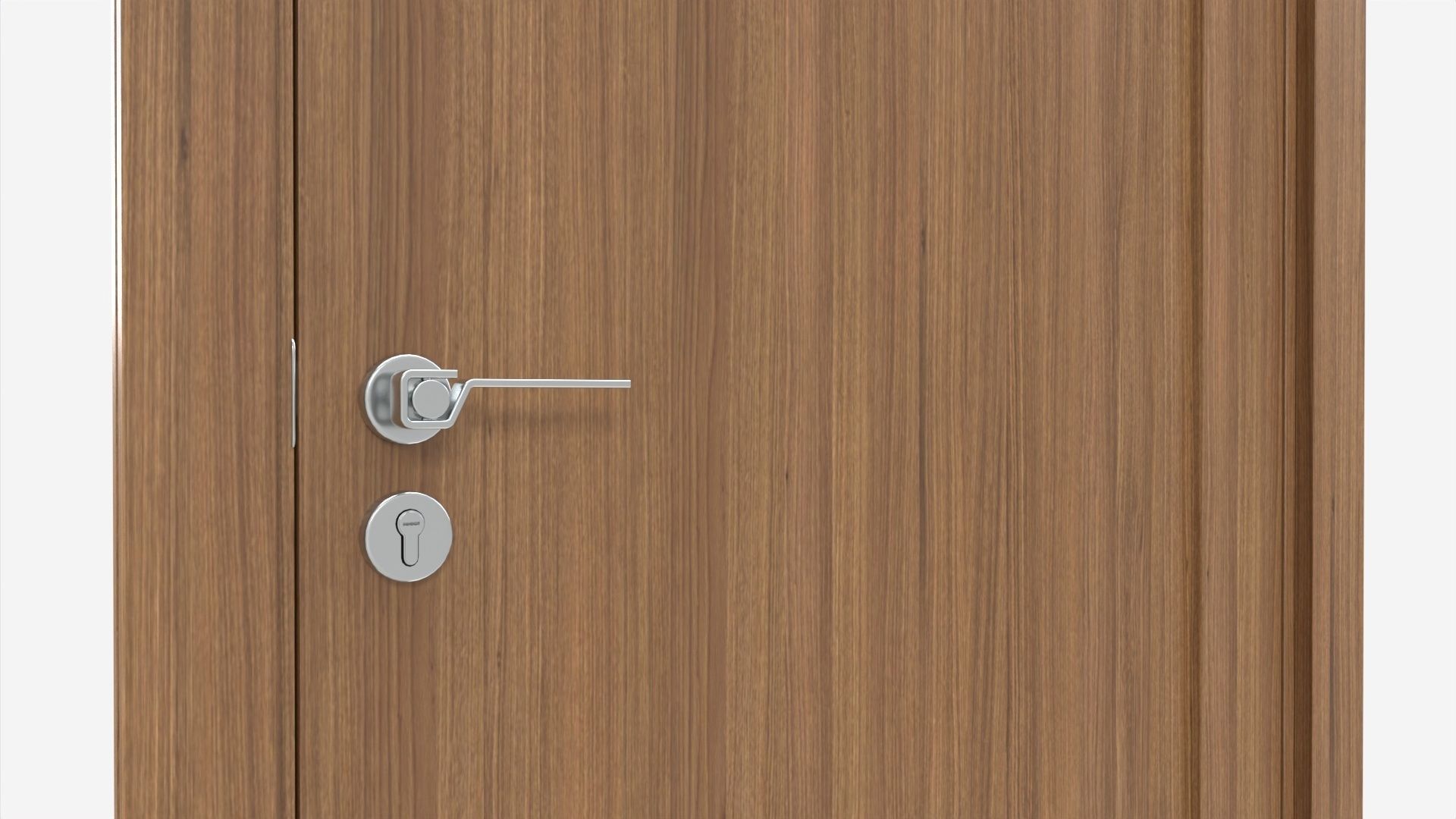 Modern Wooden Interior Door with Furniture 013 3D model_3
