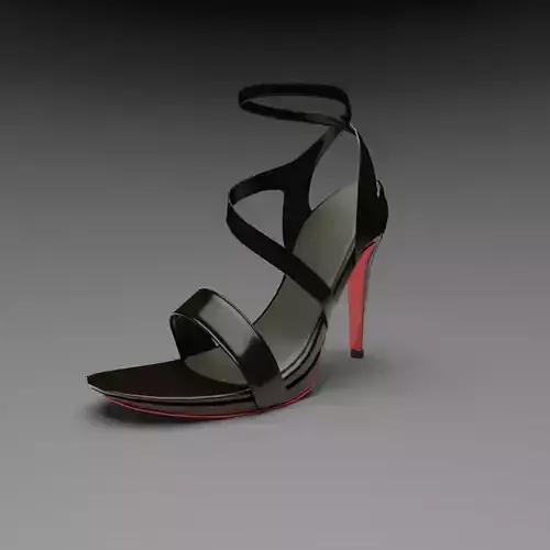 3D High Heels - Strappy Sandal High Heels