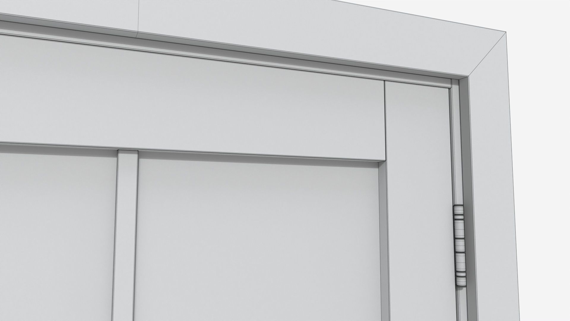 Modern Wooden Interior Door with Furniture 014 3D model_10