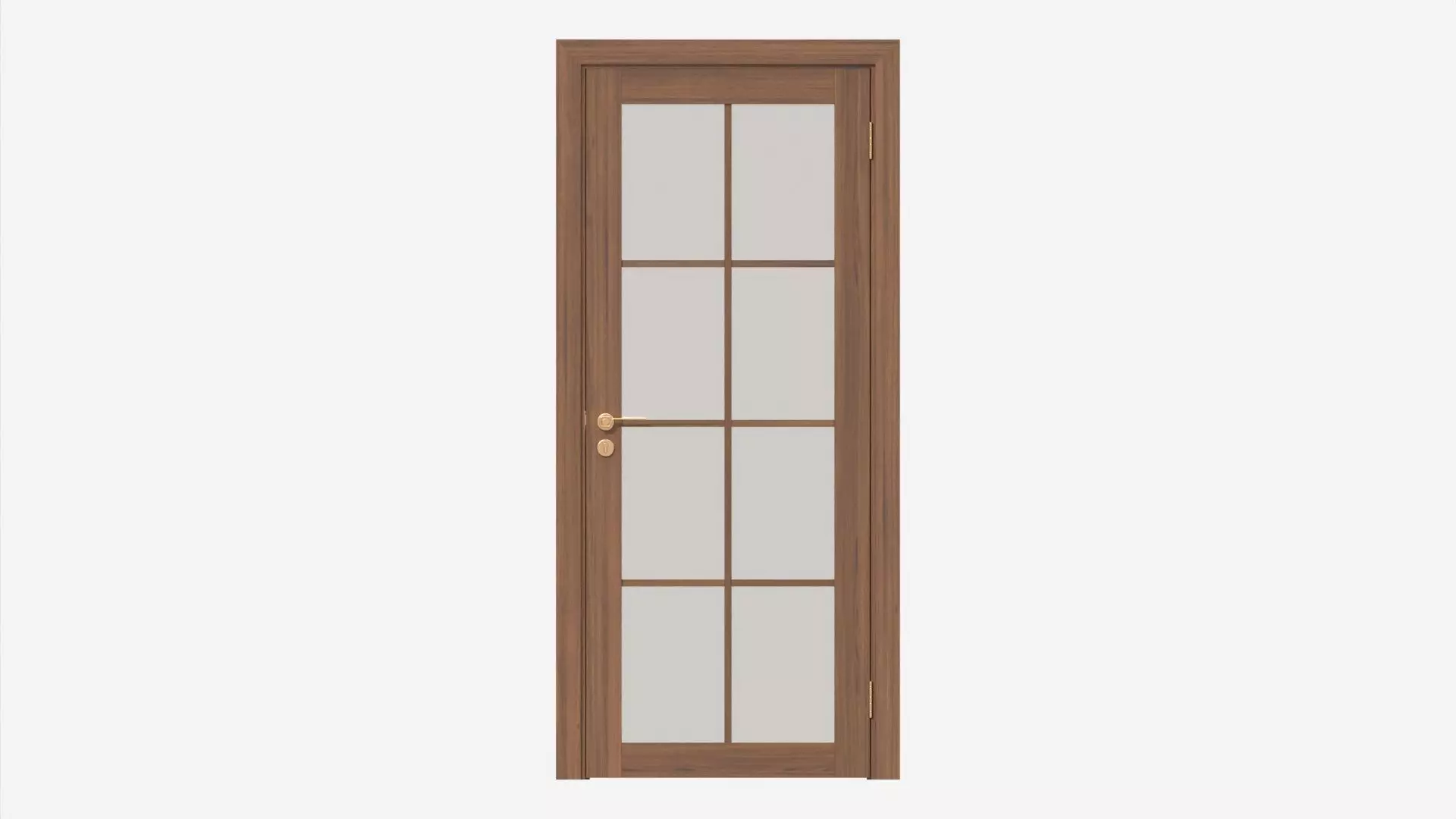 Modern Wooden Interior Door with Furniture 014 3D model_0