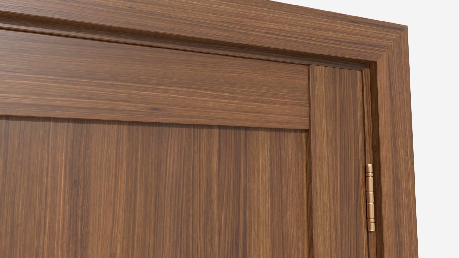 Modern Wooden Interior Door with Furniture 015 3D model_5