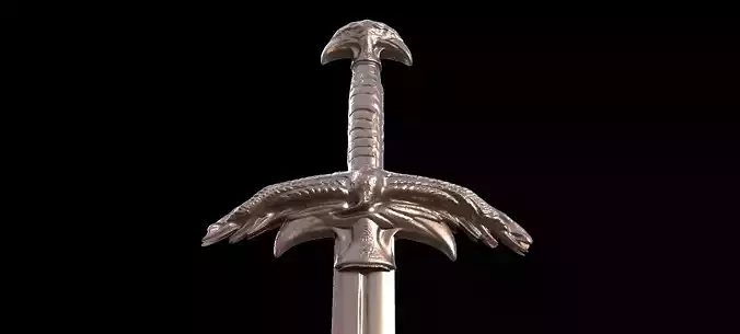 Thagner sword handle 3D model
