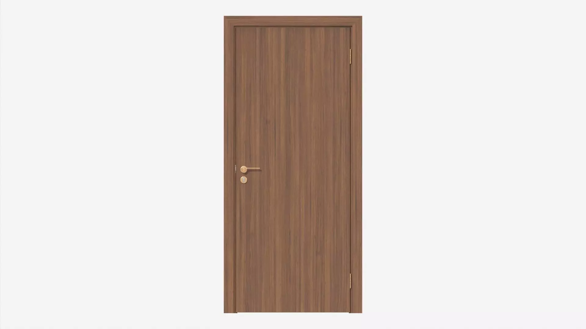 Modern Wooden Interior Door with Furniture 016 3D model_0