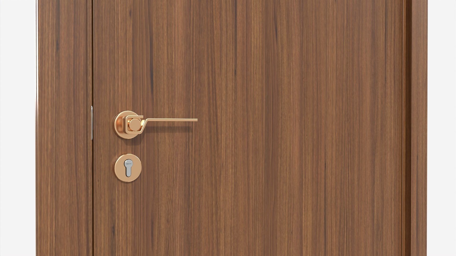 Modern Wooden Interior Door with Furniture 016 3D model_3