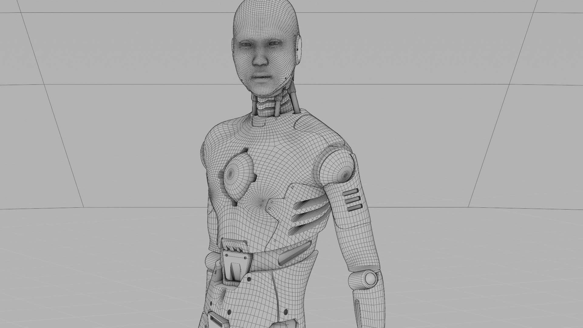 ANDROID MANO RIGGED 3D model_36