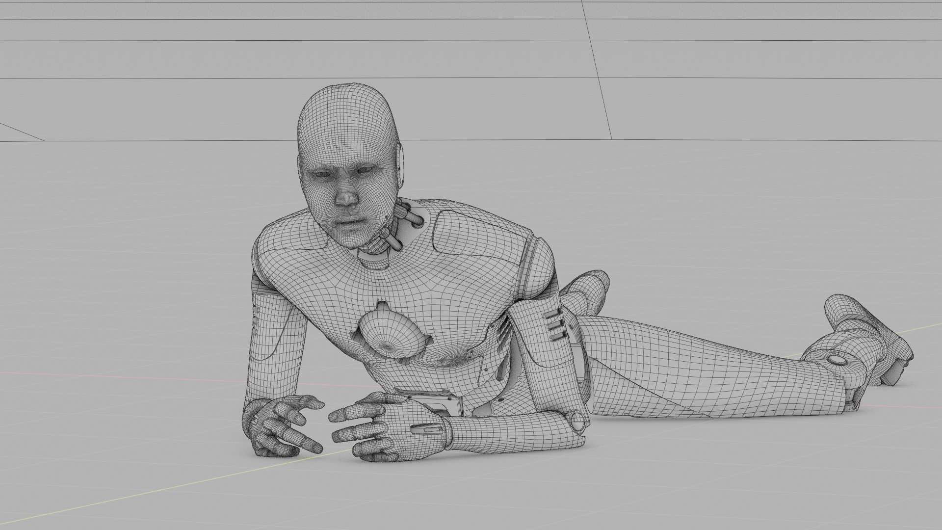 ANDROID MANO RIGGED 3D model_39