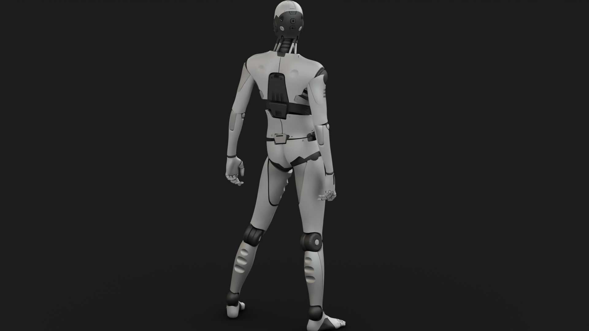 ANDROID MANO RIGGED 3D model_7