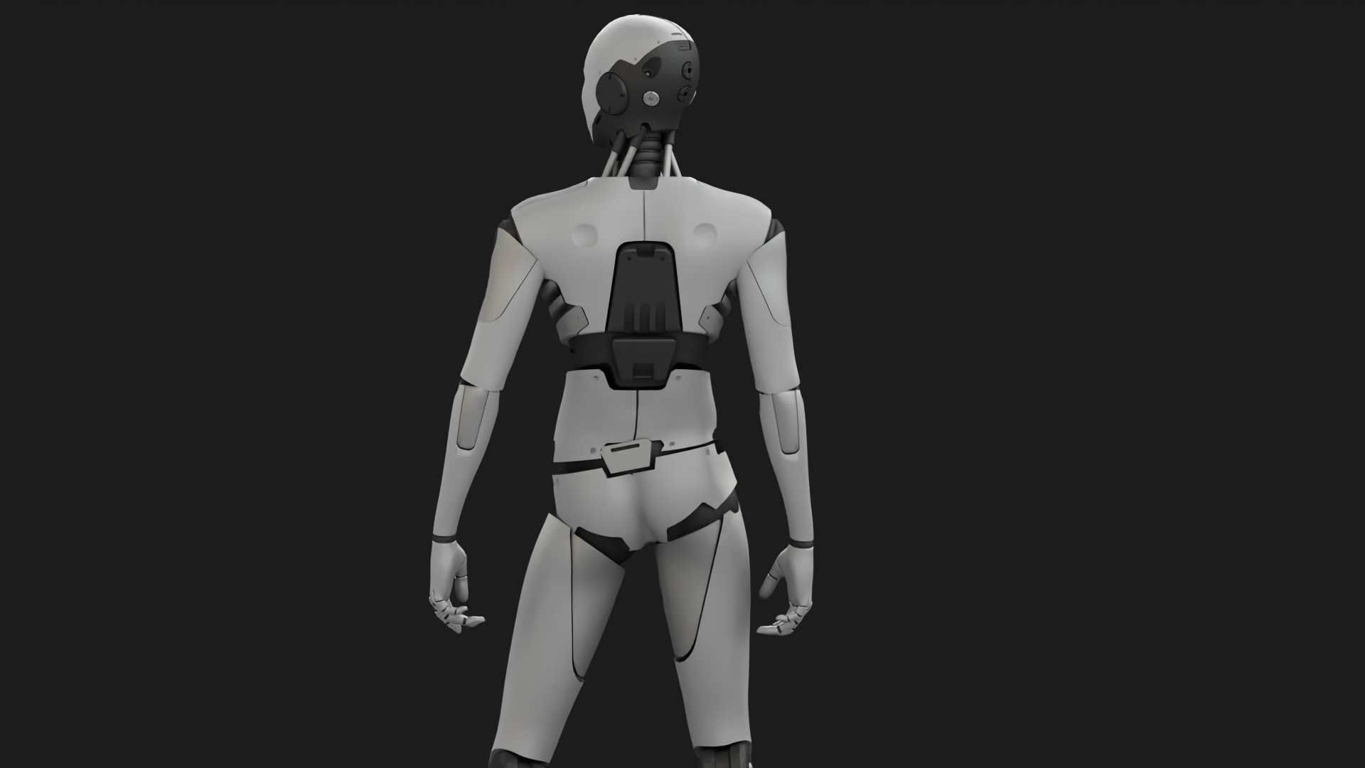 ANDROID MANO RIGGED 3D model_5