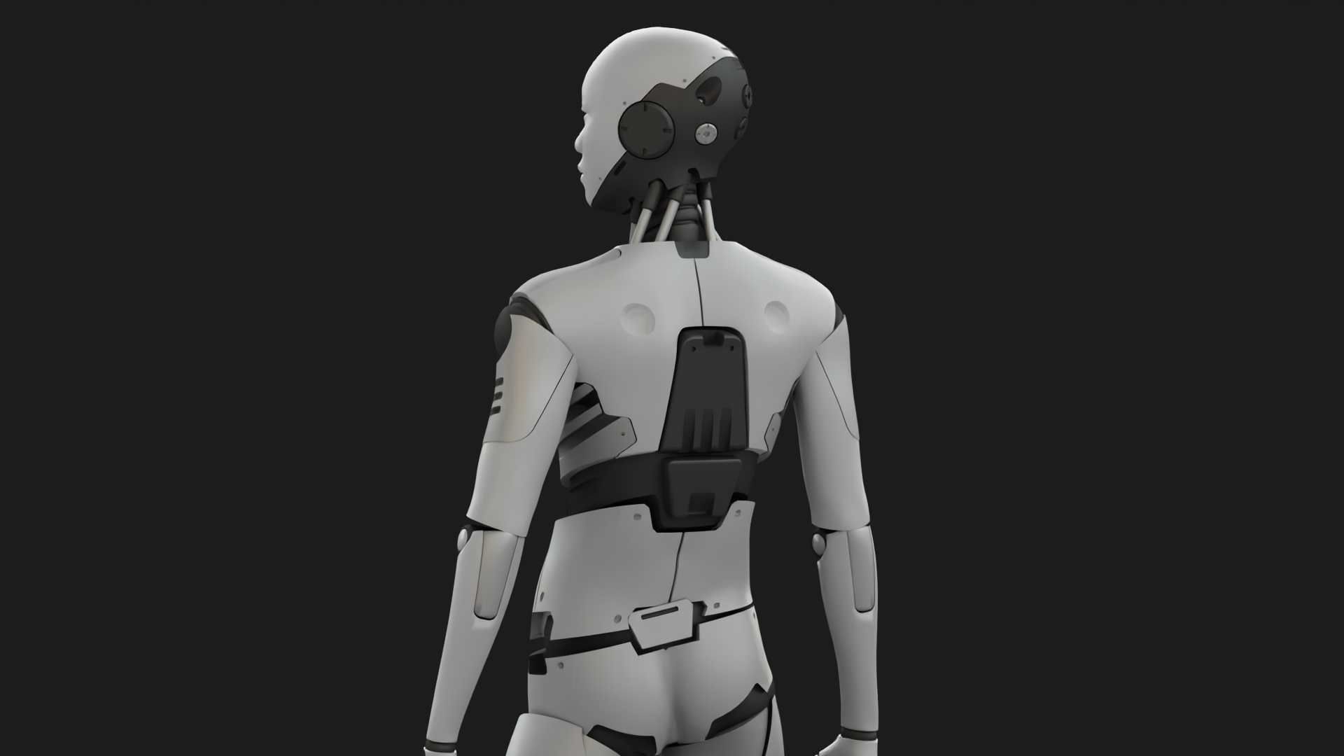ANDROID MANO RIGGED 3D model_4
