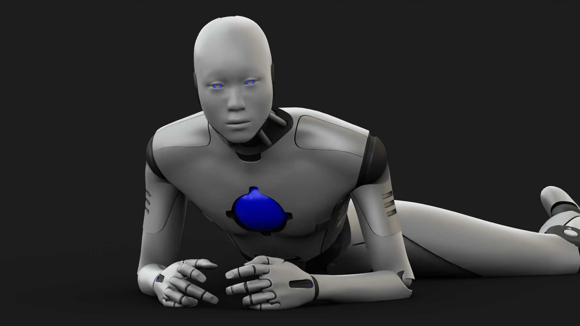 ANDROID MANO RIGGED 3D model_23