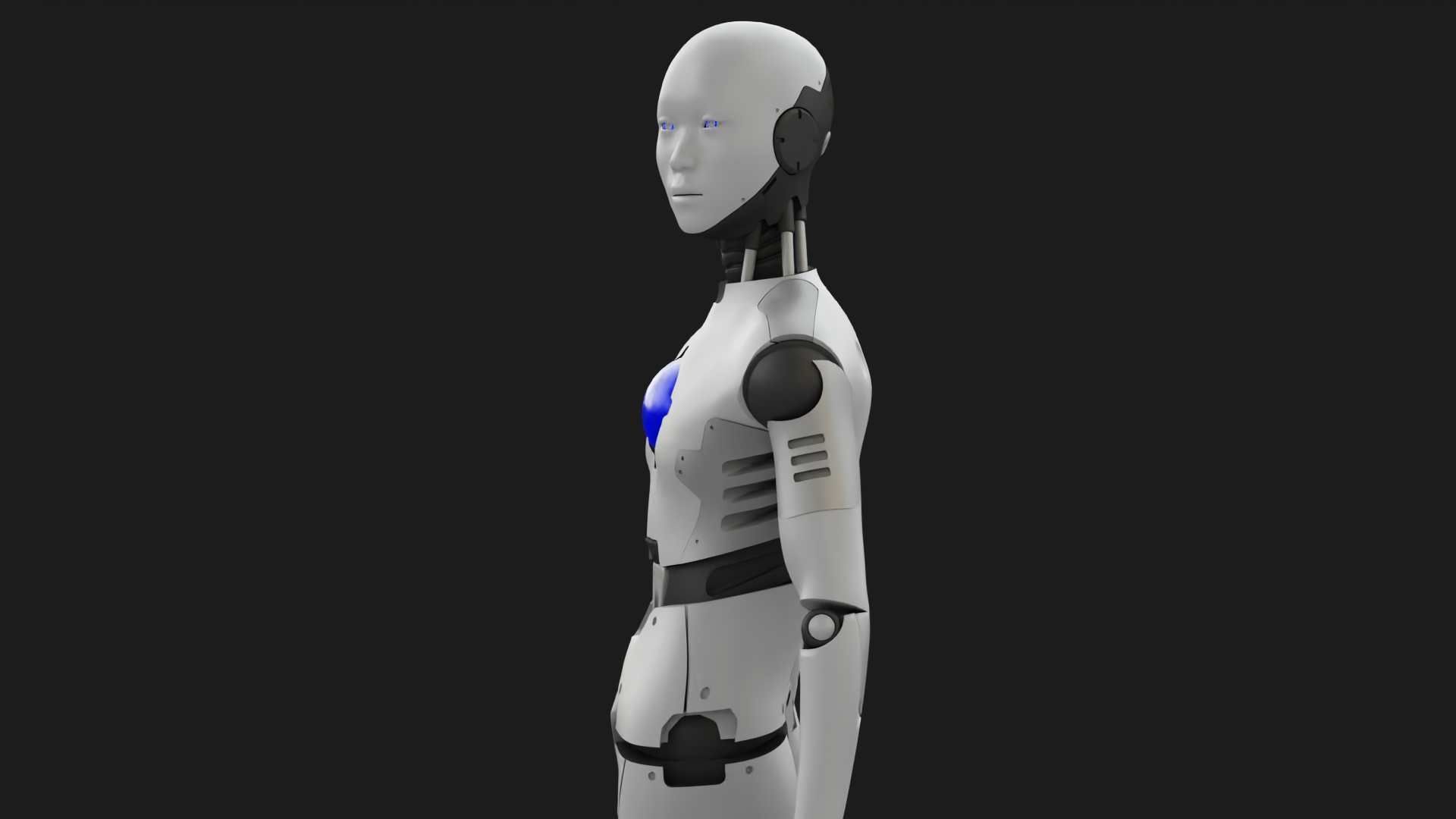 ANDROID MANO RIGGED 3D model_2
