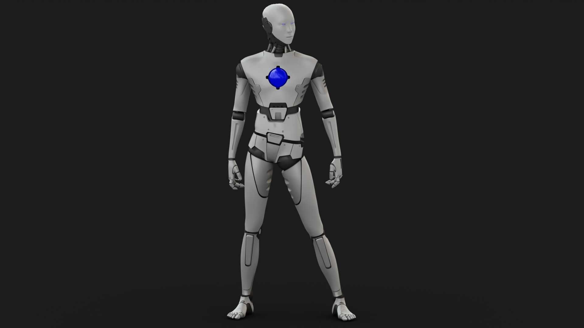 ANDROID MANO RIGGED 3D model_11