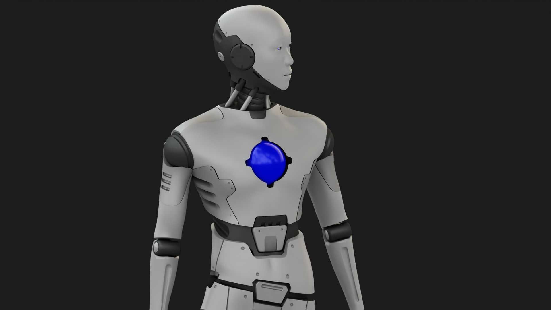 ANDROID MANO RIGGED 3D model_20