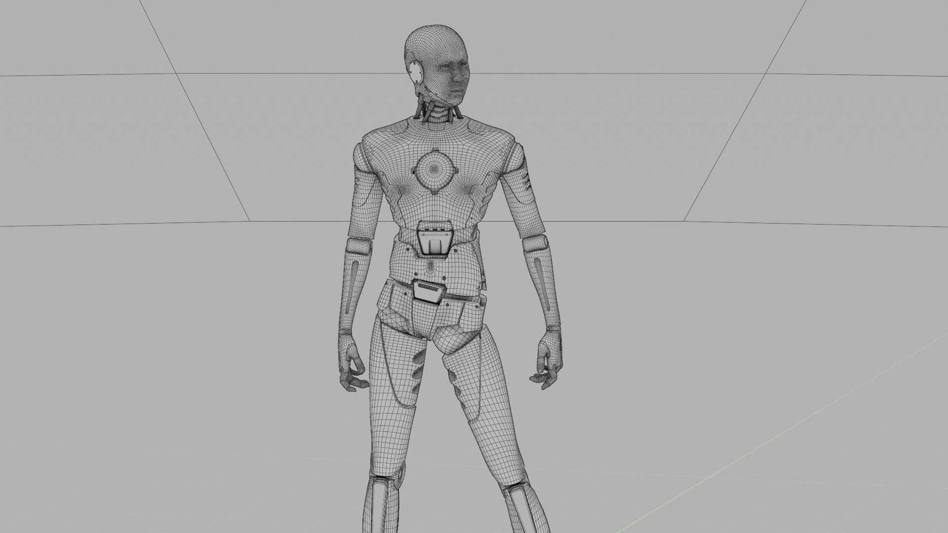 ANDROID MANO RIGGED 3D model_35