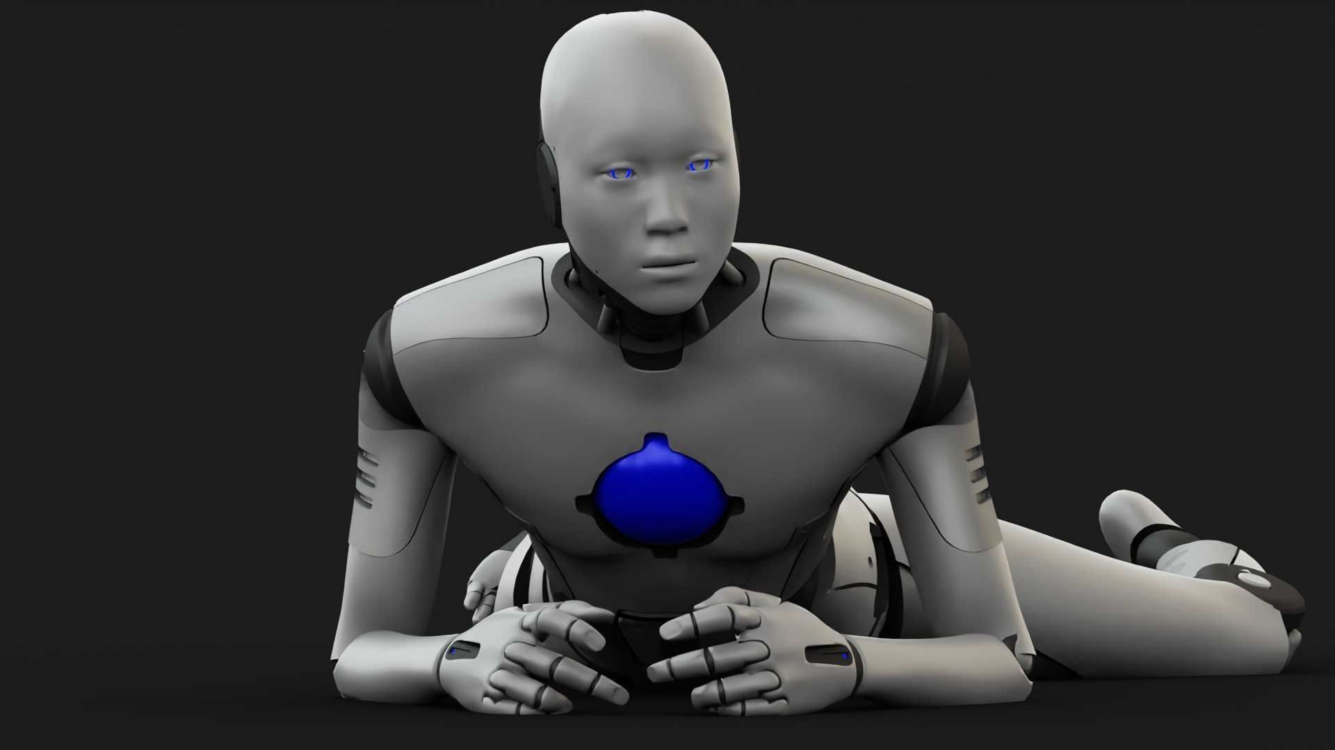 ANDROID MANO RIGGED 3D model_29