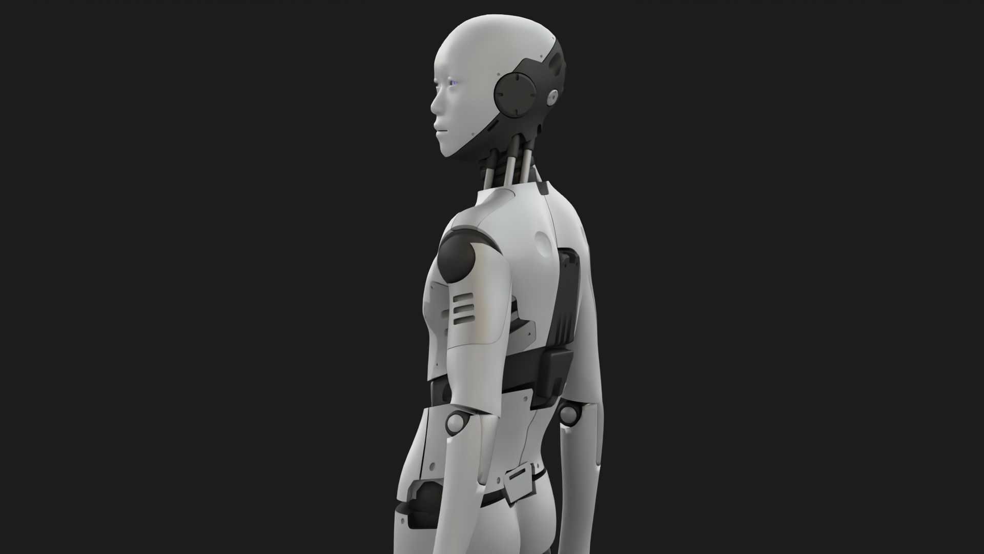 ANDROID MANO RIGGED 3D model_3