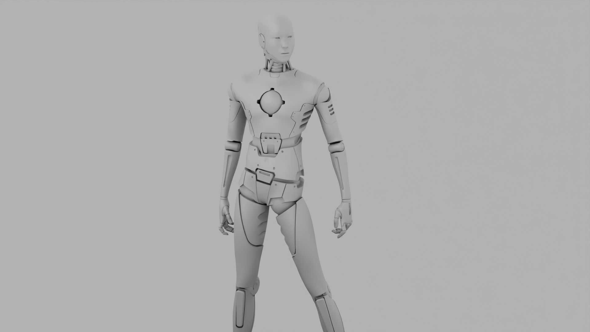 ANDROID MANO RIGGED 3D model_30