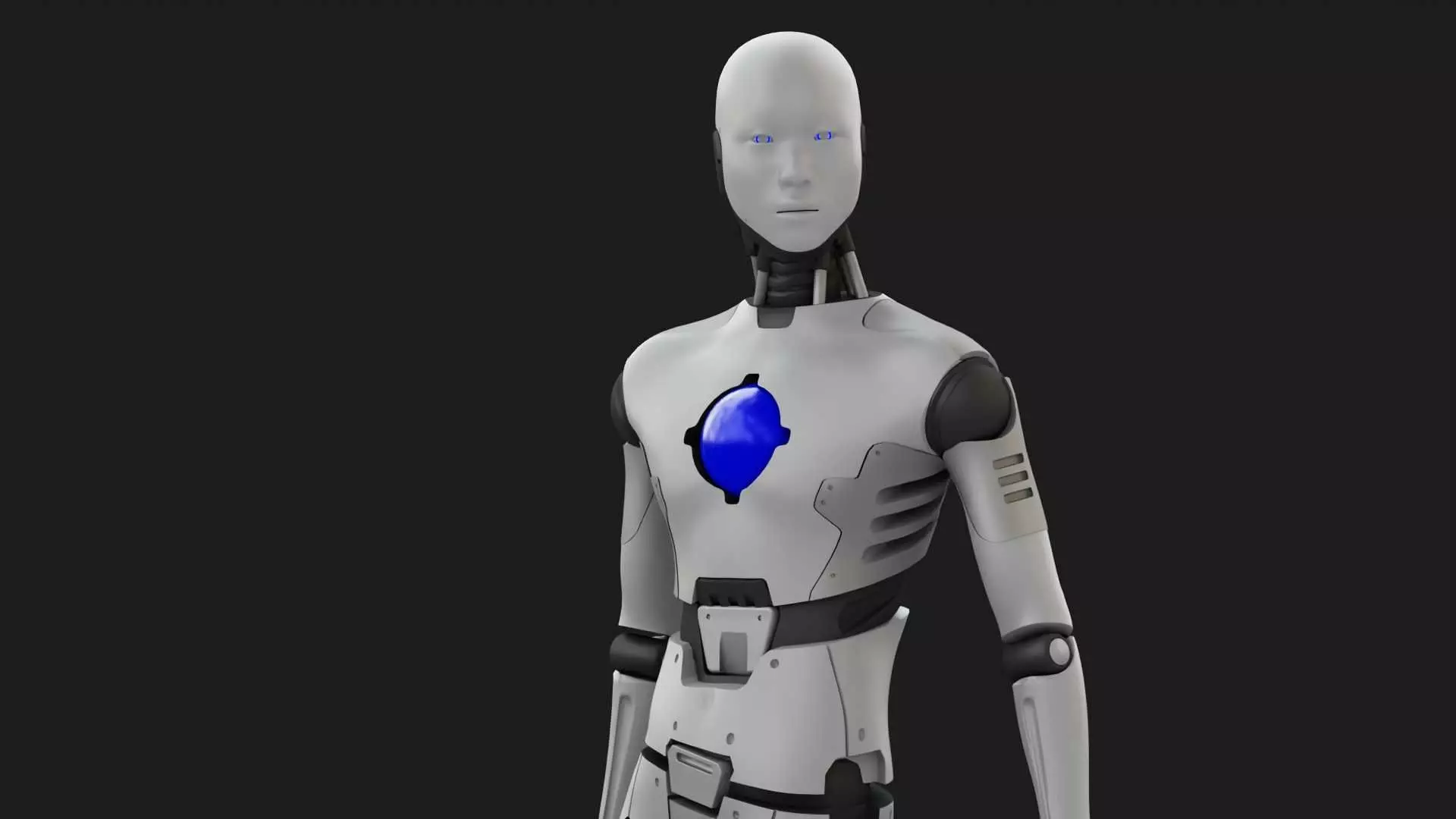 ANDROID MANO RIGGED 3D model_0