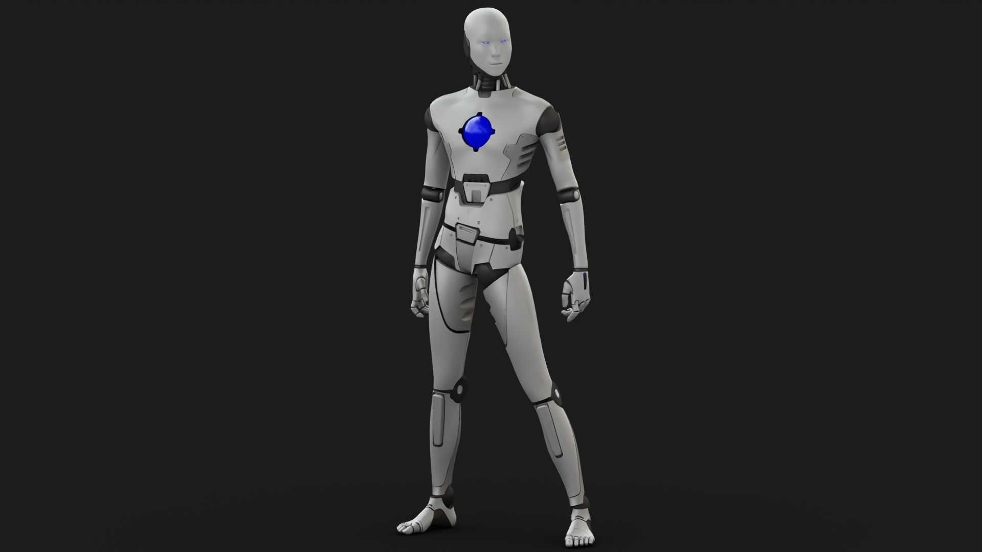 ANDROID MANO RIGGED 3D model_12