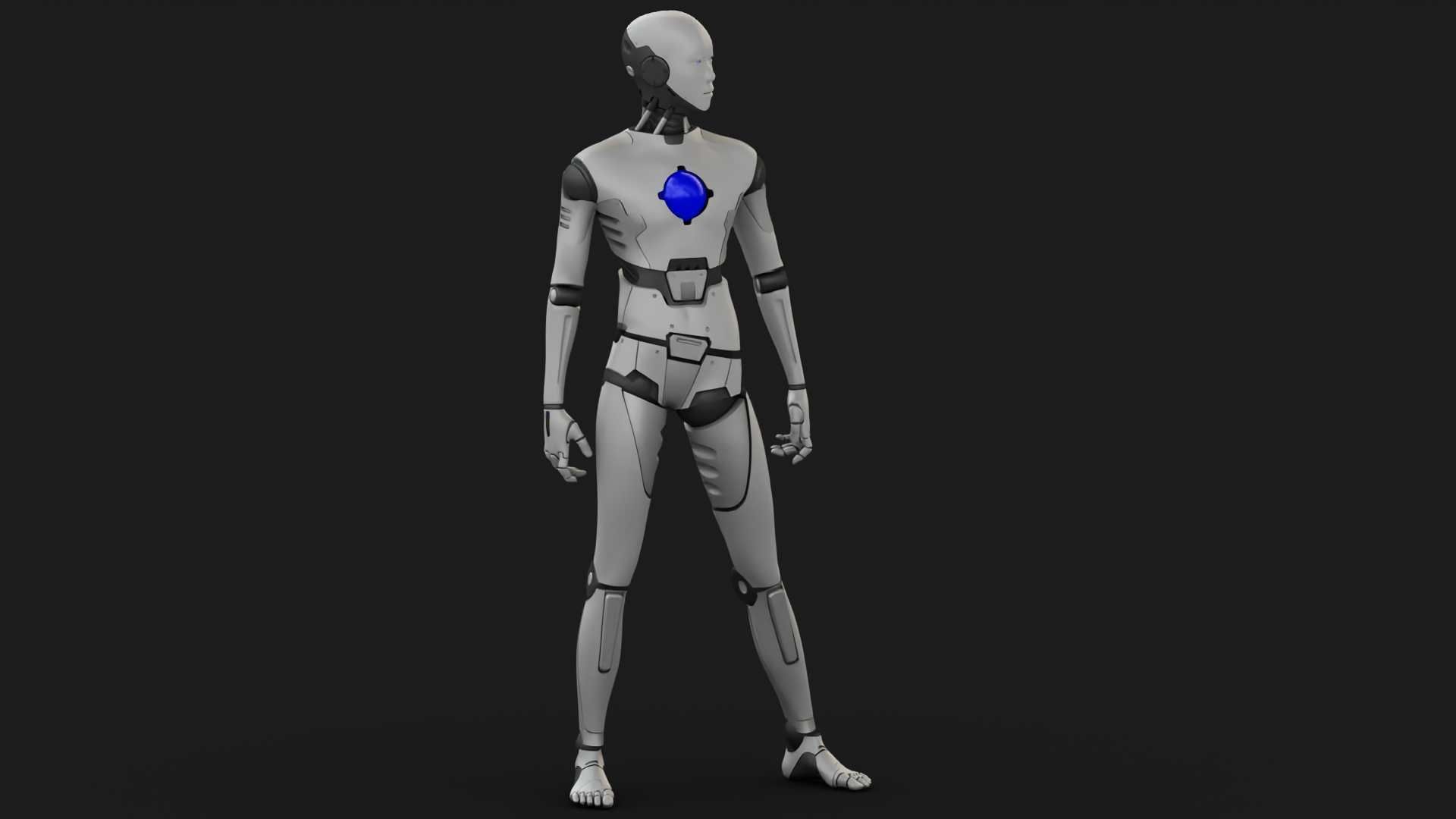 ANDROID MANO RIGGED 3D model_10