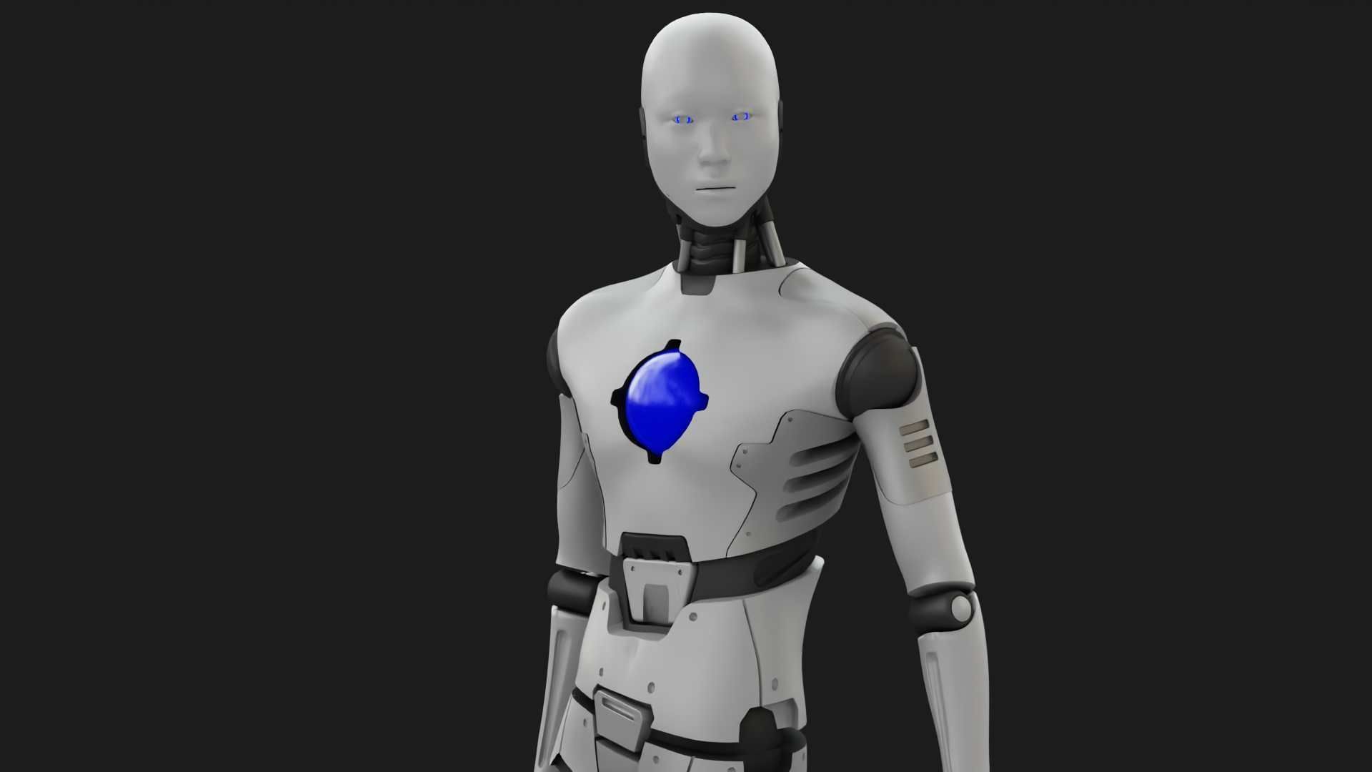 ANDROID MANO RIGGED 3D model_22