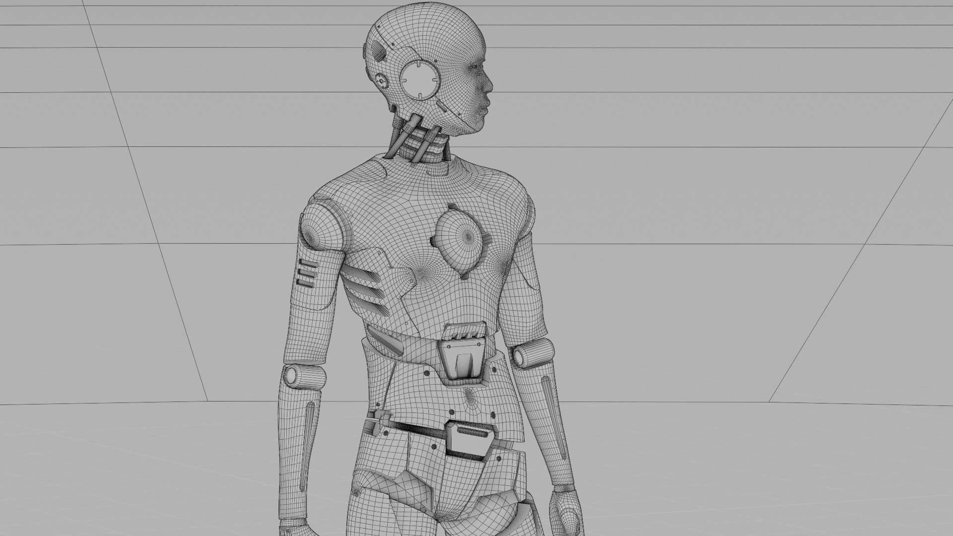 ANDROID MANO RIGGED 3D model_38