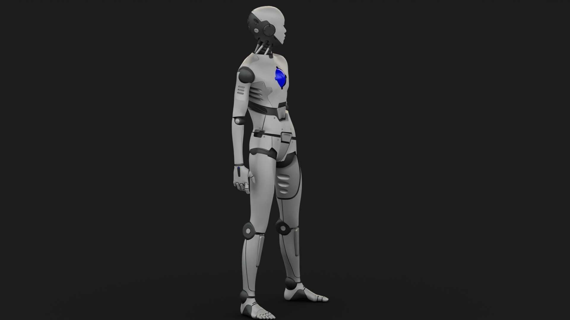 ANDROID MANO RIGGED 3D model_9