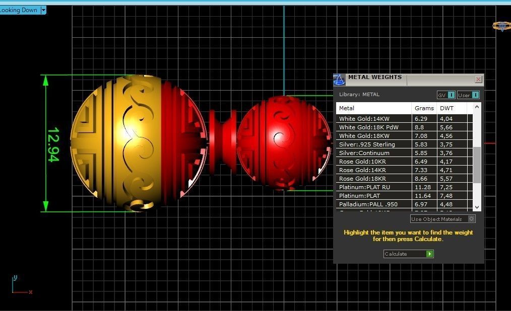 Retro heavier beads charm with ethnic vintage pattern 638 3D print model_8