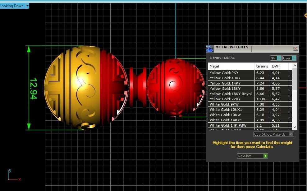 Retro heavier beads charm with ethnic vintage pattern 638 3D print model_7