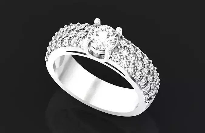  Classic wedding engagement ring 4 prong  640