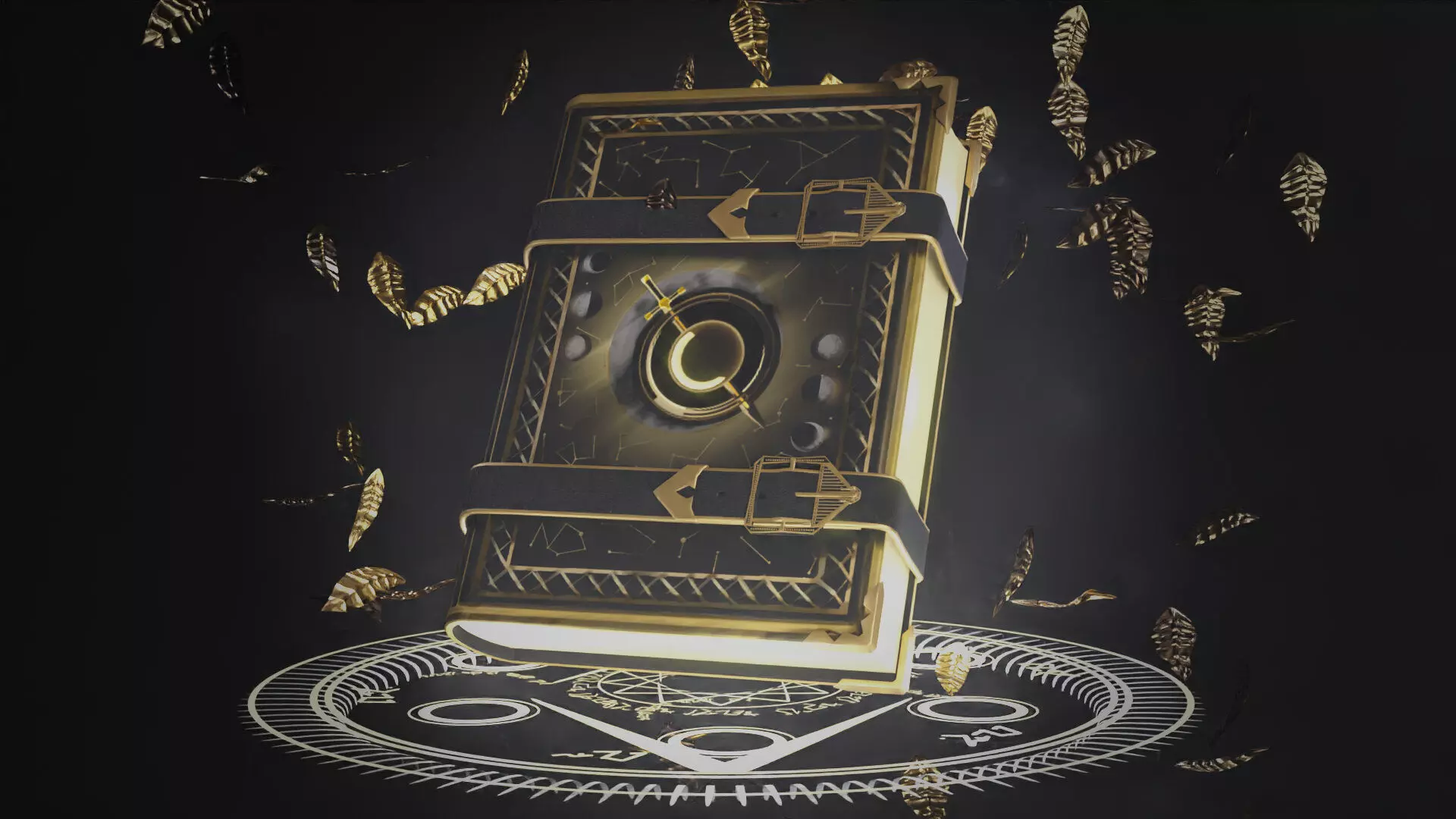 Spell Book 3D model_0