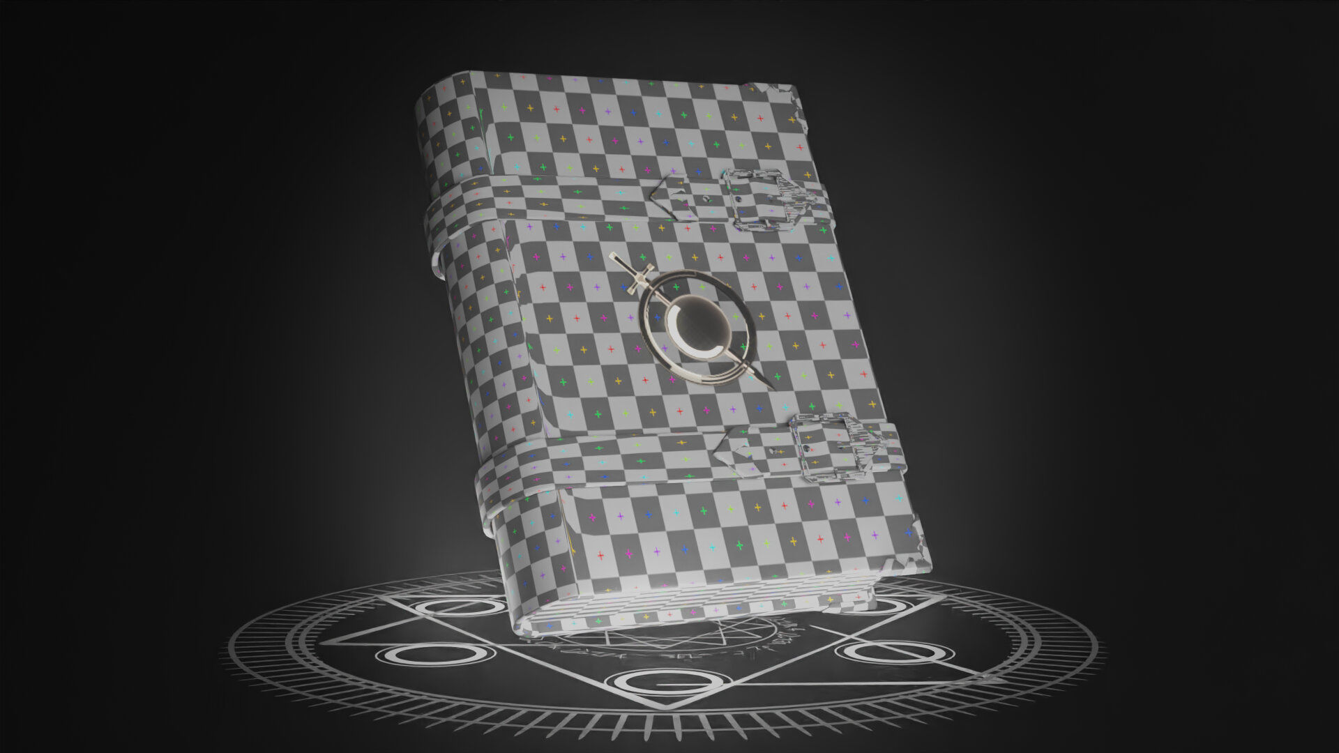 Spell Book 3D model_14