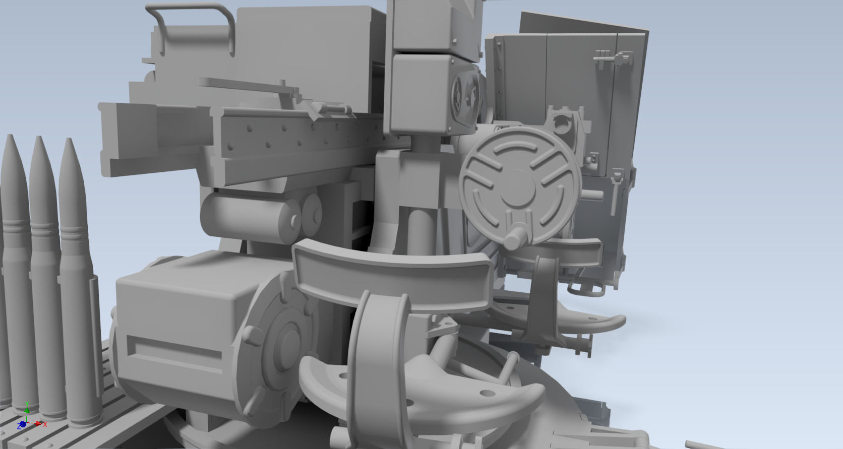 55mm FLAK VG2 GERAT 58 AUTOM FLUGABWEHRKANONE 3D model_5