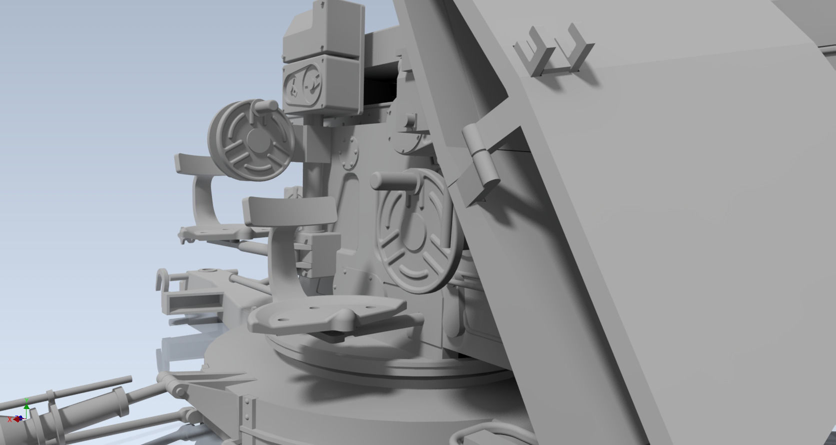 55mm FLAK VG2 GERAT 58 AUTOM FLUGABWEHRKANONE 3D model_7