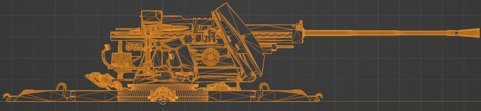 55mm FLAK VG2 GERAT 58 AUTOM FLUGABWEHRKANONE 3D model_8