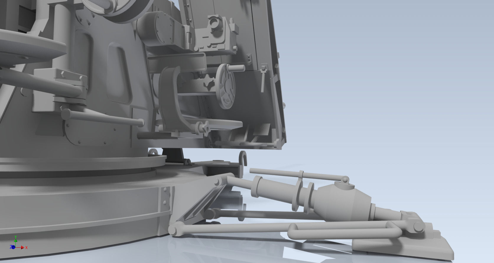 55mm FLAK VG2 GERAT 58 AUTOM FLUGABWEHRKANONE 3D model_6