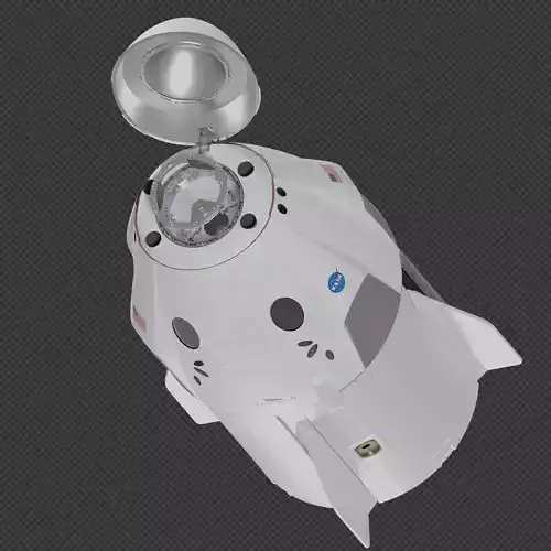 SpaceX Crew Dragon 3D model