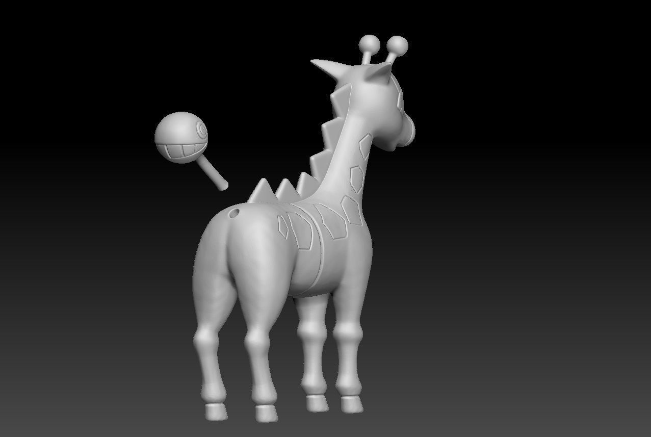 Pokemon Girafarig 3D print model_2
