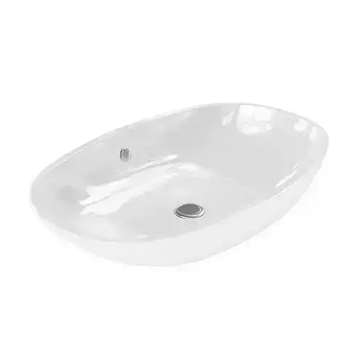 White Washbasin With Drains