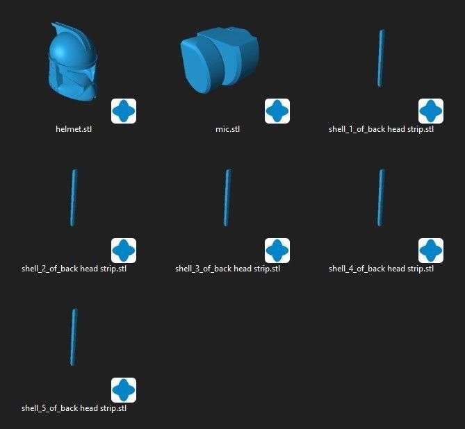 Phase 1 CT Realistic Helmet 3D files 3D print model_4