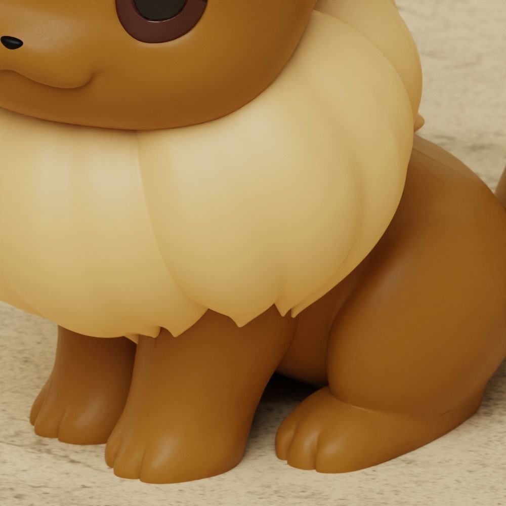 Eevee Pokemon Miniature Cute Kawaii 3D print model_2