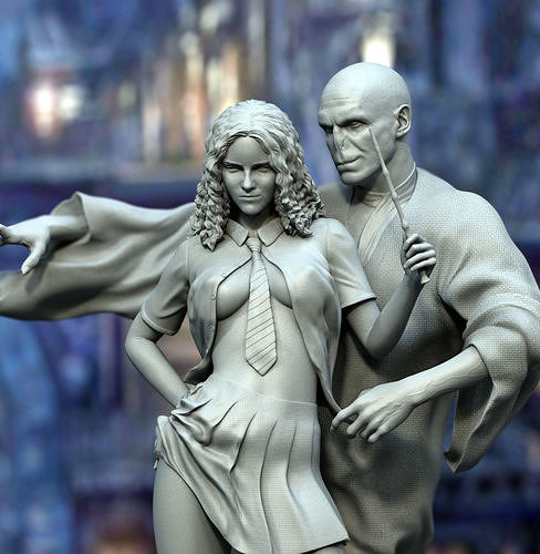Hermaionin and Dark lord 3D print model