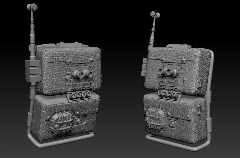 HOTH Trooper Backpack One12 Scale and Full Size Props 3D Files 3D print model