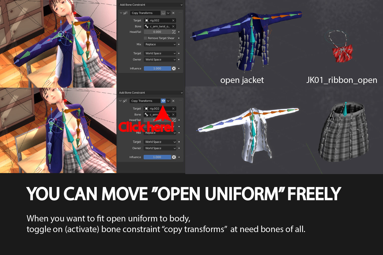 a certain girl in the classroom Low-poly 3D model_8