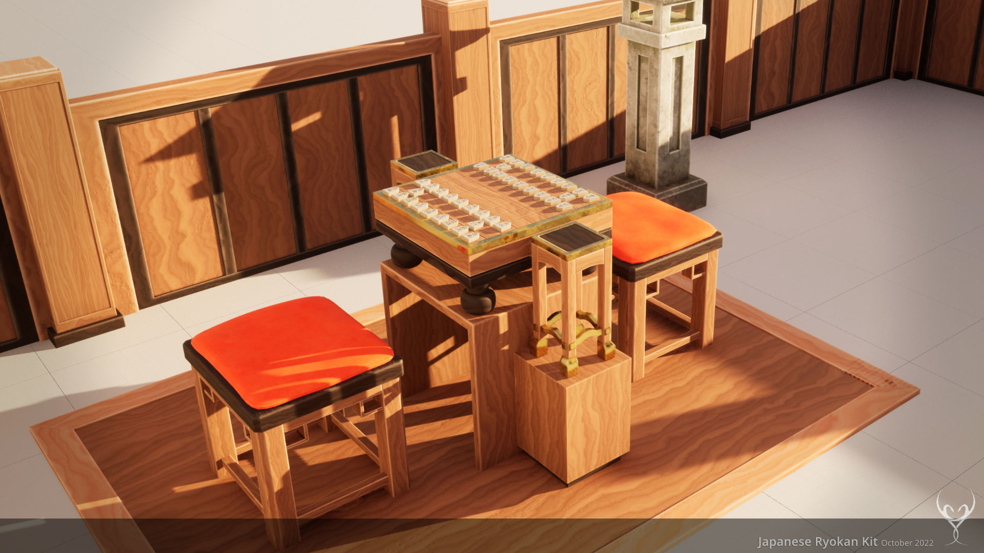 Japanese Ryokan Kit  3D Model Collection_10