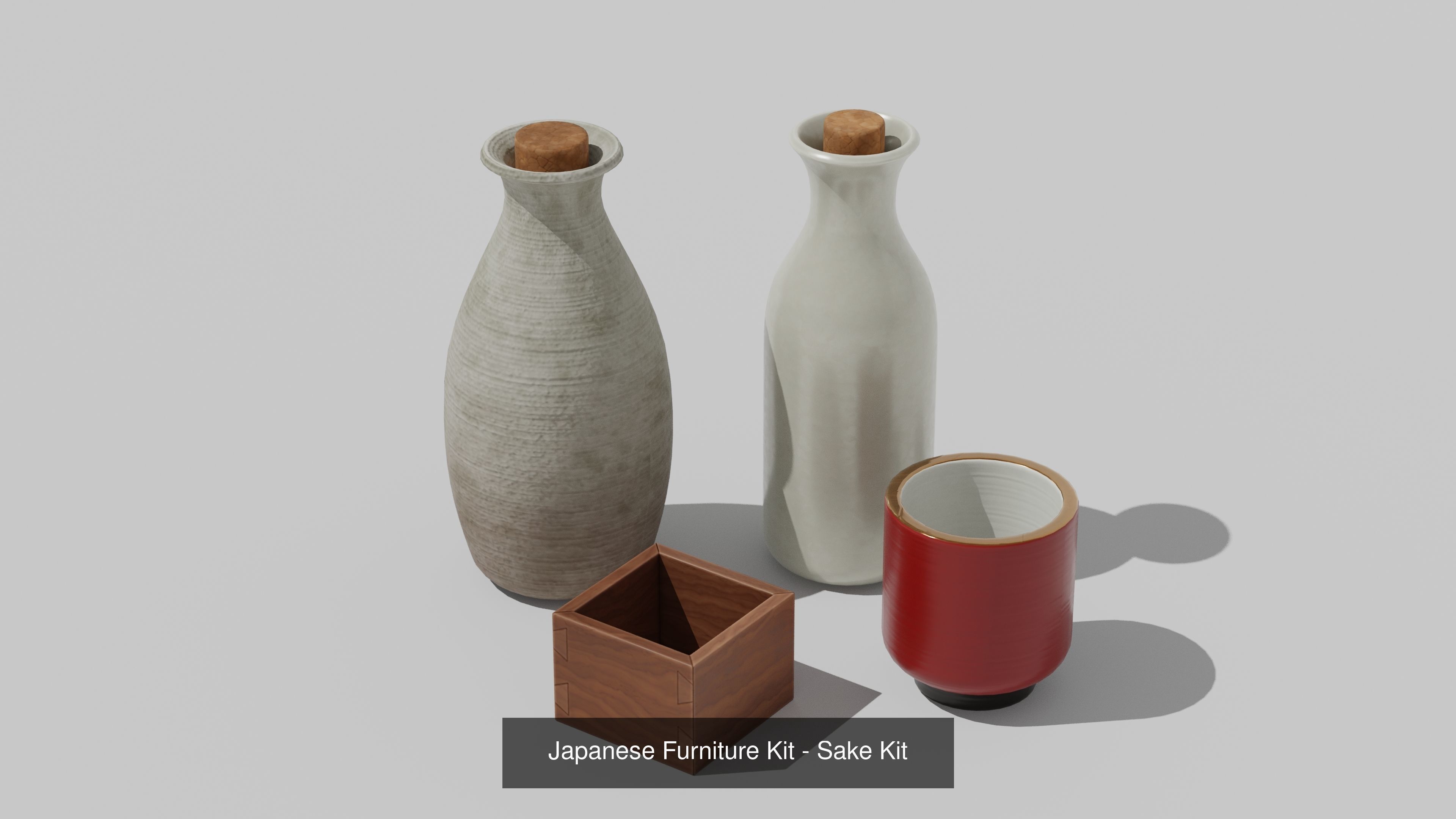 Japanese Ryokan Kit  3D Model Collection_41